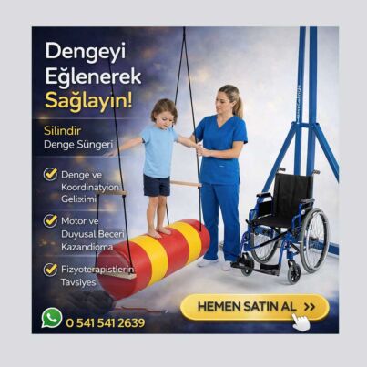 Silindir Denge Süngeri -2026 3 Çocuklar için eğlenceli denge terapisi sağlayan silindir denge süngeri